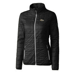 Baltimore Ravens Cutter & Buck Women's Rainier PrimaLoft Eco Insulated Full-Zip Puffer Jacket - Black online