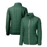 Green Bay Packers Cutter & Buck Women's Rainier PrimaLoft Eco Insulated Full-Zip Puffer Jacket - Green for sale