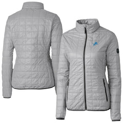 Detroit Lions Cutter & Buck Women's Rainier PrimaLoft Eco Insulated Full-Zip Puffer Jacket - Gray discount