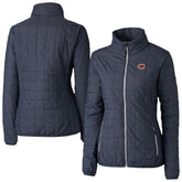 Chicago Bears Cutter & Buck Women's Rainier PrimaLoft Eco Insulated Full-Zip Puffer Jacket - Navy for sale