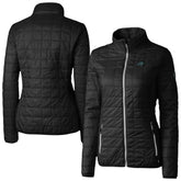 Carolina Panthers Cutter & Buck Women's Rainier PrimaLoft Eco Insulated Full-Zip Puffer Jacket - Black cheap