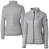 Indianapolis Colts Cutter & Buck Women's Rainier PrimaLoft Eco Insulated Full-Zip Puffer Jacket - Gray for sale