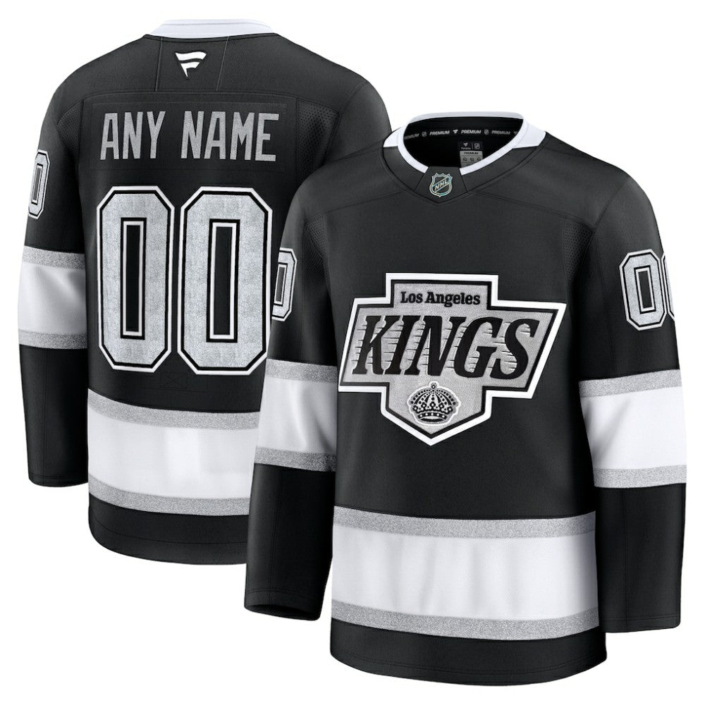 Los Angeles Kings Fanatics Home Premium Custom Jersey - Black Jerseys