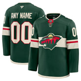 Minnesota Wild Fanatics Home Premium Custom Jersey - Green Jerseys