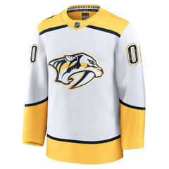 Nashville Predators Fanatics Away Premium Custom Jersey - White Jerseys