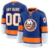 New York Islanders Fanatics Home Premium Custom Jersey - Royal Jerseys