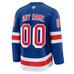 New York Rangers Fanatics Home Premium Custom Jersey - Royal Jerseys