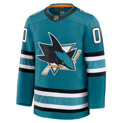 San Jose Sharks Fanatics Home Premium Custom Jersey - Teal Jerseys