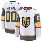 Vegas Golden Knights Fanatics Away Premium Custom Jersey - White Jerseys