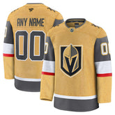 Vegas Golden Knights Fanatics Home Premium Custom Jersey - Gold Jerseys