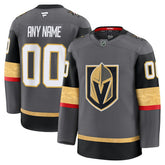 Vegas Golden Knights Fanatics Alternate Premium Custom Jersey - Gray Jerseys