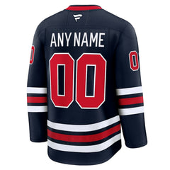 Winnipeg Jets Fanatics Alternate Premium Custom Jersey - Navy Jerseys