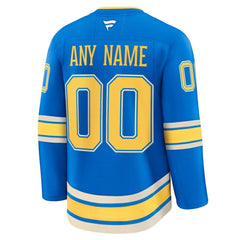 St. Louis Blues Fanatics Alternate Premium Custom Jersey - Blue Jerseys