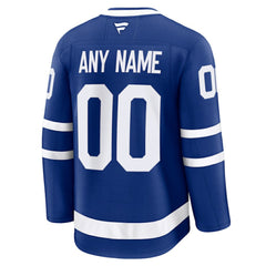 Toronto Maple Leafs Fanatics Home Premium Custom Jersey - Blue Jerseys