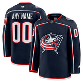 Columbus Blue Jackets Fanatics Home Premium Custom Jersey - Navy Jerseys