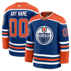 Edmonton Oilers Fanatics Home Premium Custom Jersey - Royal Jerseys