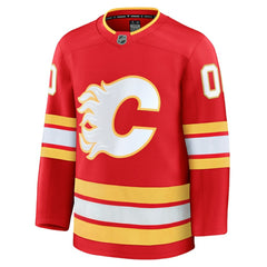 Calgary Flames Fanatics Home Premium Custom Jersey - Red Jerseys