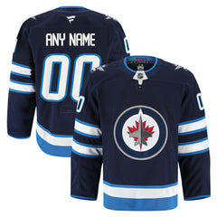 Winnipeg Jets Fanatics Home Authentic Pro Custom Jersey - Navy Jerseys