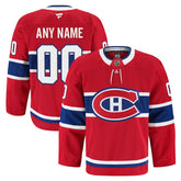 Montreal Canadiens Fanatics Home Authentic Pro Custom Jersey - Red Jerseys