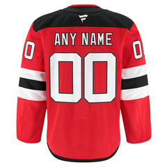 New Jersey Devils Fanatics Home Authentic Pro Custom Jersey - Red Jerseys