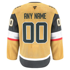 Vegas Golden Knights Fanatics Home Authentic Pro Custom Jersey - Gold Jerseys
