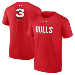Josh Giddey Chicago Bulls Behind The Back Name & Number T-Shirt - Red outlet