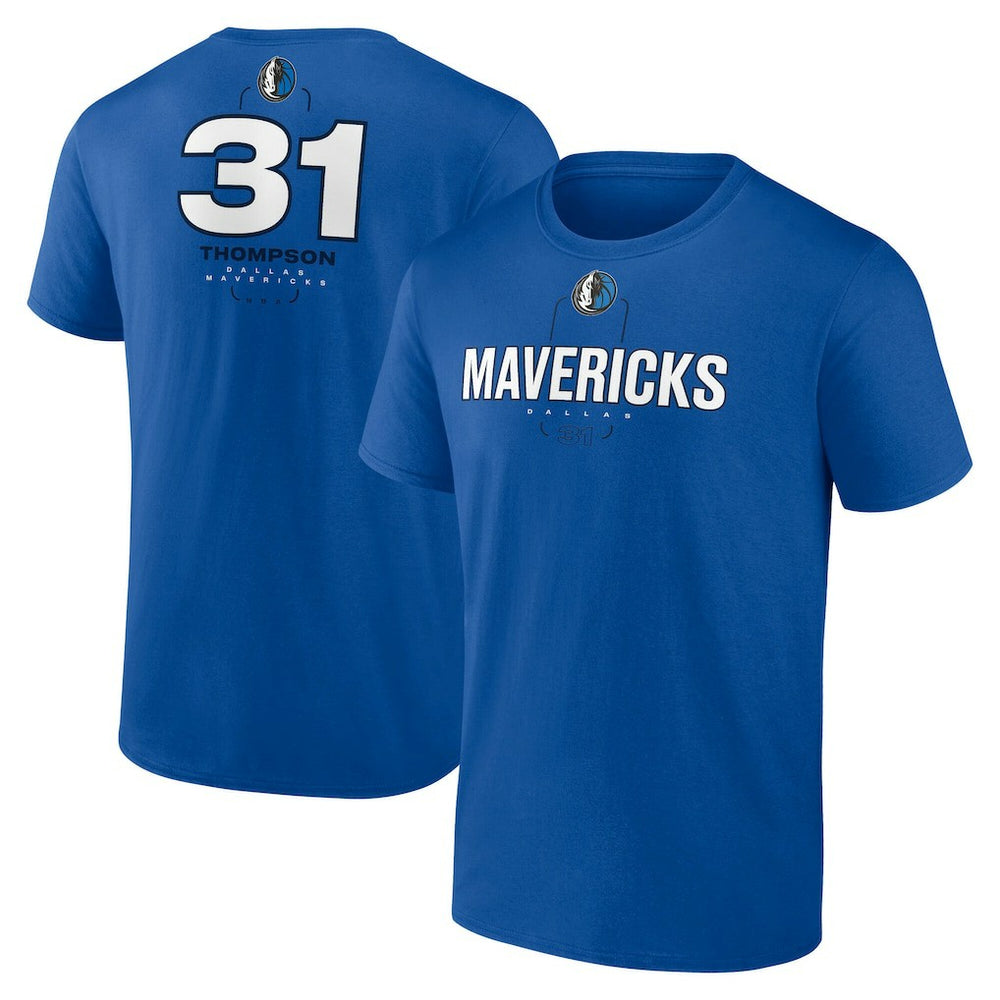 Klay Thompson Dallas Mavericks Behind The Back Name & Number T-Shirt - Blue for sale
