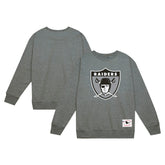 Las Vegas Raiders Basic Fleece Pullover Sweatshirt - Heather Gray on sale