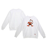 Cleveland Browns Basic Fleece Pullover Sweatshirt - White on sale