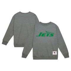 New York Jets Basic Fleece Pullover Sweatshirt - Heather Gray on sale