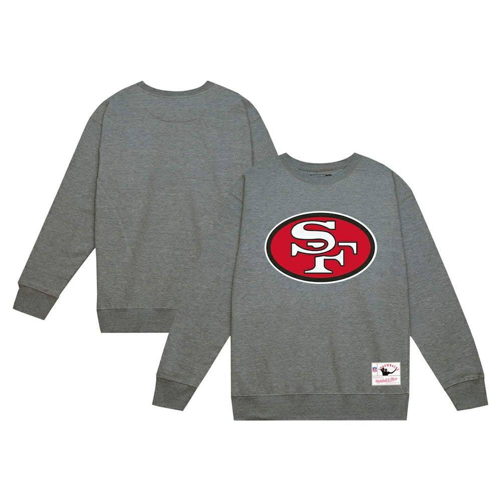 San Francisco 49ers Basic Fleece Pullover Sweatshirt - Heather Gray discount