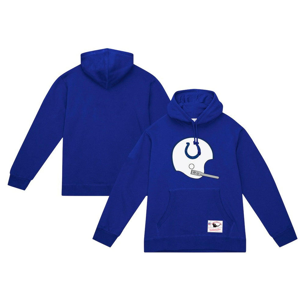 Indianapolis Colts Helmet Logo Vintage Pullover Hoodie - Royal cheap