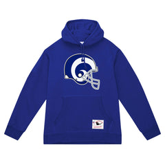 Los Angeles Rams Helmet Logo Vintage Pullover Hoodie - Royal sale