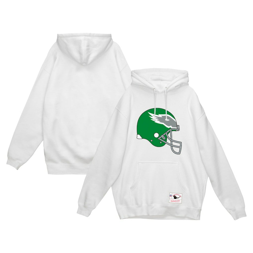 Philadelphia Eagles Helmet Logo Vintage Pullover Hoodie - White online