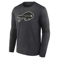 Buffalo Bills Personalized Name & Number Monochrome Long Sleeve T-Shirt - Charcoal online