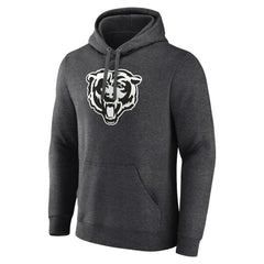 Chicago Bears Personalized Name & Number Monochrome Pullover Hoodie - Charcoal discount