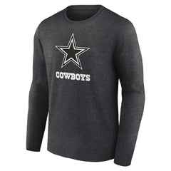 Dallas Cowboys Personalized Name & Number Monochrome Long Sleeve T-Shirt - Charcoal sale