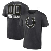 Indianapolis Colts Personalized Name & Number Monochrome T-Shirt - Charcoal cheap