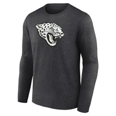Jacksonville Jaguars Personalized Name & Number Monochrome Long Sleeve T-Shirt - Charcoal for sale