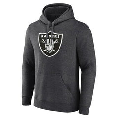 Las Vegas Raiders Personalized Name & Number Monochrome Pullover Hoodie - Charcoal for sale