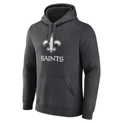 New Orleans Saints Personalized Name & Number Monochrome Pullover Hoodie - Charcoal online