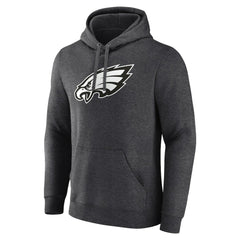 Philadelphia Eagles Personalized Name & Number Monochrome Pullover Hoodie - Charcoal discount