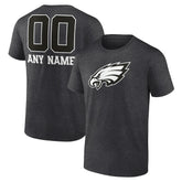 Philadelphia Eagles Personalized Name & Number Monochrome T-Shirt - Charcoal online