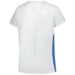 Detroit Lions Women's Plus Size Glitter Lace-Up V- Neck T-Shirt - White sale