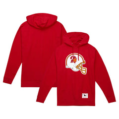 Tampa Bay Buccaneers Helmet Logo Vintage Pullover Hoodie - Red sale