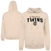 Minnesota Twins Levelwear Podium Team Arch Pullover Hoodie Khaki