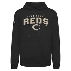 Cincinnati Reds Levelwear Podium Team Arch Pullover Hoodie Black