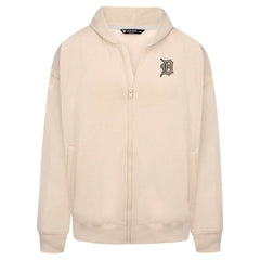 Detroit Tigers Levelwear Uphill Oversized Full-Zip Hoodie Khaki