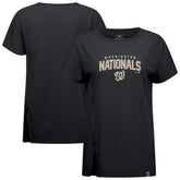 Washington Nationals Levelwear Influx Team Arch T-Shirt Black