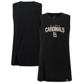 St. Louis Cardinals Levelwear Women's Influx Team Arch Tank Top Black